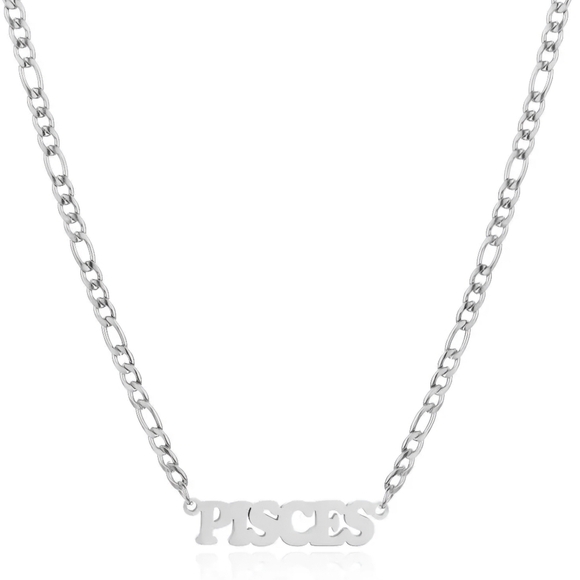 Pisces Necklace Zodiac Stainless Steel - Picture 7 of 8